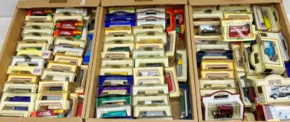 Large collection of boxed diecast vehicles comprising Days-Gone and other models, mostly Lledo in t