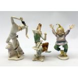 Three 20th century Karl Ens figurines, the first modelled as Uncle Fritz, the second modelled as Boc