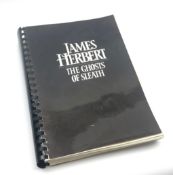 Herbert James: The Ghosts of Sleath. Limited unedited pre-publication typescript No.17/500, signed