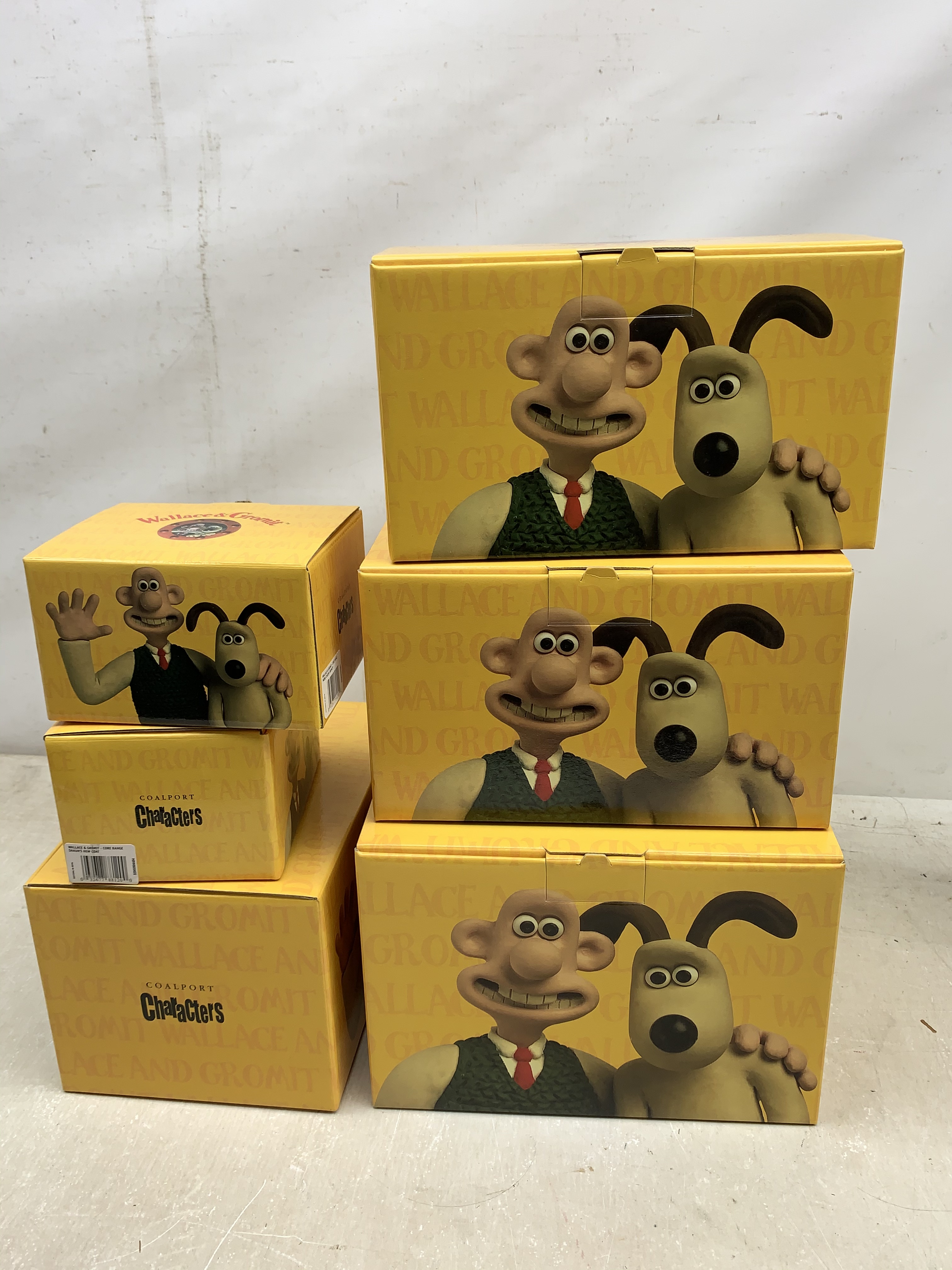 A group of six Coalport Wallace & Gromit figurines, comprising 'Picnic on the Moon' no 717/2000 with - Image 2 of 3