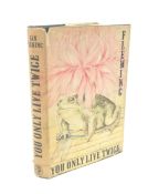 Fleming Ian: You Only Live Twice. 1964 first edition. Black cloth with silver and gilt. Wood grain