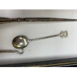 A large quantity of assorted flatware, comprising of mainly silver plated examples, some with ivory