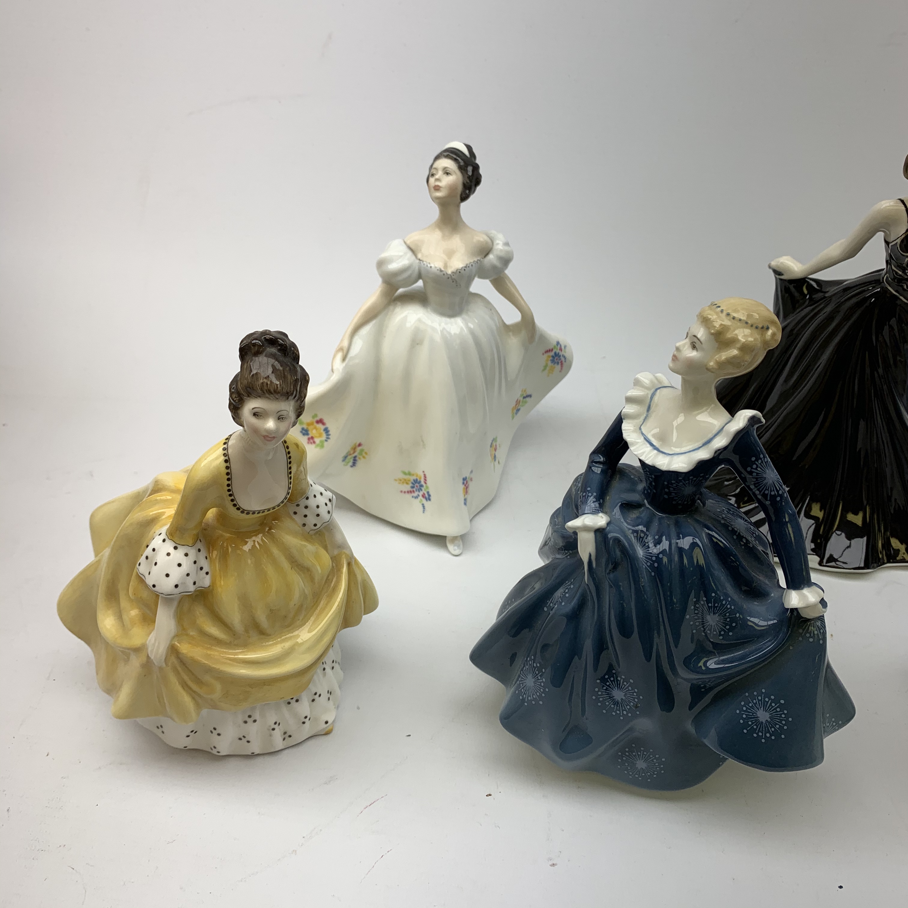 A group of Royal Doulton figurines, comprising Christine HN2792, Good Companion HN3608, Coralie HN2 - Image 2 of 4