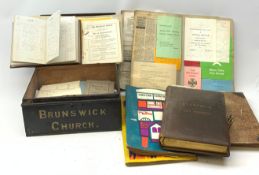Collection of 19th century and later paper ephemera of Whitby interest relating to Brunswick and Th