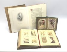 Victorian leather bound photograph album well stocked with predominantly portraits and family group