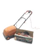 Flymo Lawnrake Compact 3400 electric lawn mower and a Flymo Contour strimmer