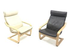 Pair Ikea Poang chairs
