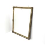 Large gilt framed bevel edge wall mirror, W106cm, H137cm