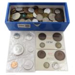 Coins including Canada 1867-1967 Centenary six coin set, Great British pre-decimal coinage and vario