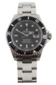 Rolex Oyster Perpetual Date Submariner 2001 stainless steel automatic wristwatch, model No.16610, se
