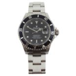 Rolex Oyster Perpetual Date Submariner 2001 stainless steel automatic wristwatch, model No.16610, se