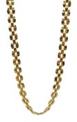 18ct gold three brick link chain necklace, stamped 750 approx 30.88gm