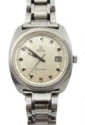 Omega Seamaster stainless steel wristwatch, with date aperture serial No. 33596656, calibre 565, on