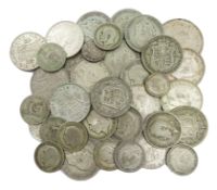 Approximately 370 grams of pre 1947 Great British silver coins including King George VI 1937 crown e