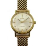 Omega Seamaster De Ville 18ct gold automatic wristwatch, on 9ct gold bracelet, London 1975 [image