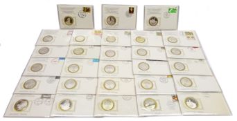 Twenty-eight sterling silver proof medallic first day covers, 'In Commemoration of the 400th Anniver