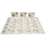 Twenty-eight sterling silver proof medallic first day covers, 'In Commemoration of the 400th Anniver