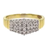 18ct gold diamond set ring