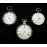 Victorian pair cased pocket watch by W. Hill, Whitby No.7008, case by Vale & Rotherham (probably), B