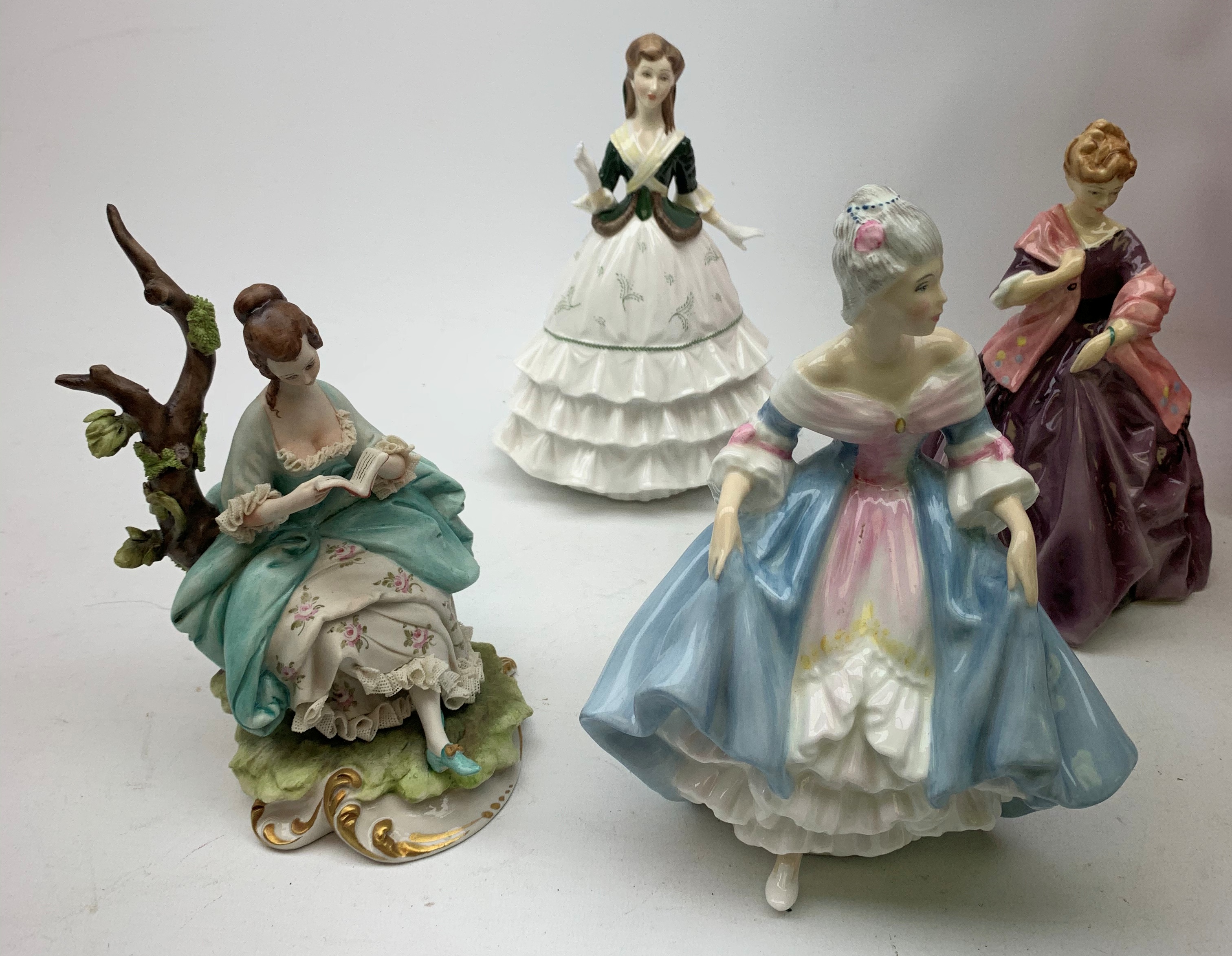 A group of figurines, comprising two boxed Spode Pauline Shine examples, Lily and Olivia (one a/f), - Image 2 of 4