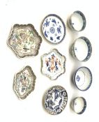 A group of late 18th/early 19th century and later Oriental tea bowls and saucers, to include a numbe