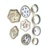 A group of late 18th/early 19th century and later Oriental tea bowls and saucers, to include a numbe