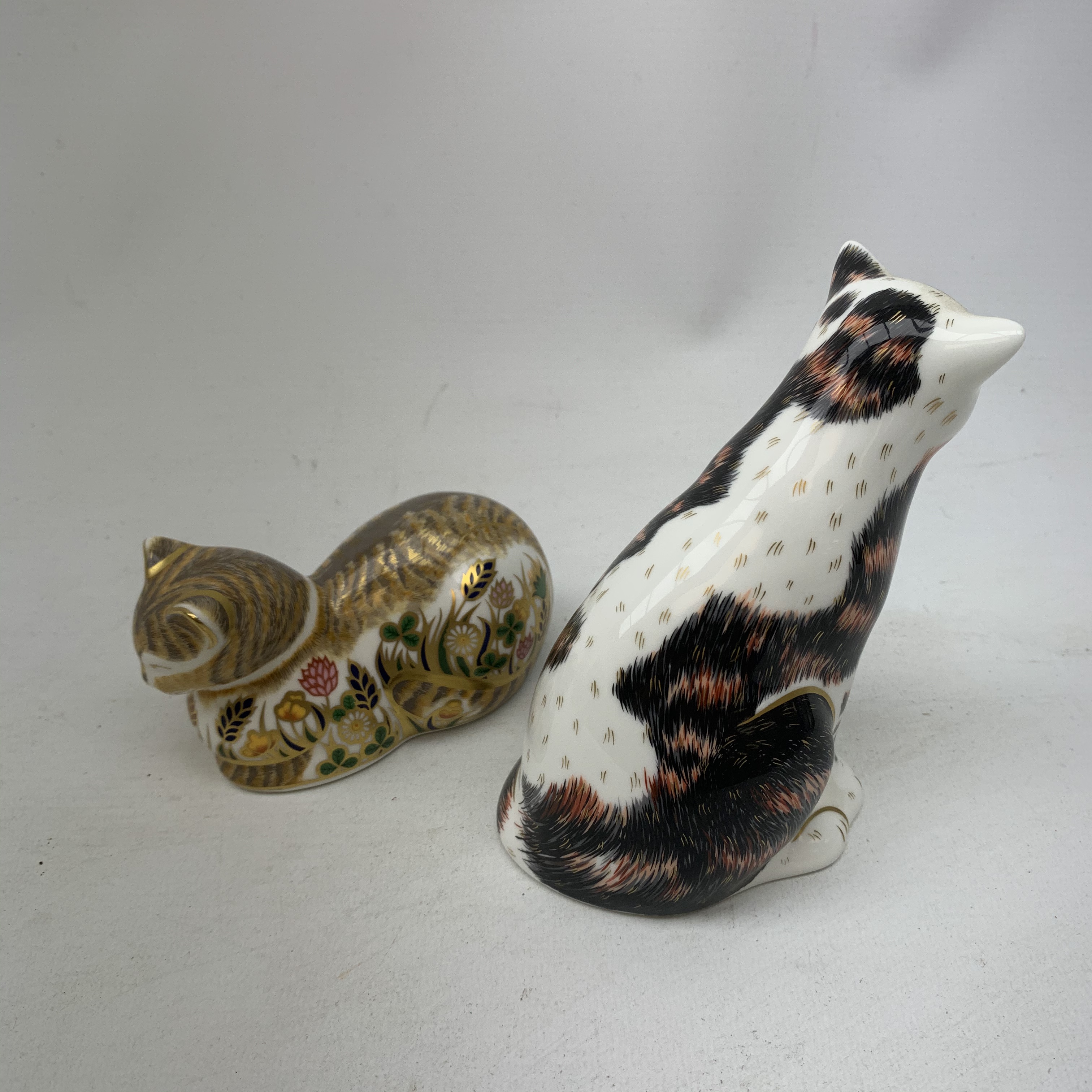 Two Crown Derby paperweights, the first modelled as Mother Cat, the second as Cottage Garden cat, ea - Image 2 of 3