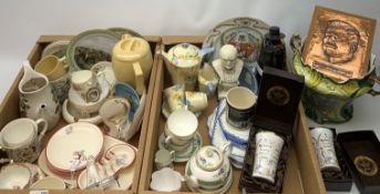 Commemorative ware including Shelley etc, together with a small Wedgwood Jasperware plate detailed w