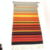 A 20th century Swedish flat weave wool wall hanging, titled 'Midsommar', by Ingrid Henriksson, H161c