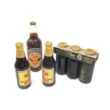 Pack of three Theakston's Prince of Ales Royal Wedding 1981 Ale, two bottles of IOB Centenary Ale &
