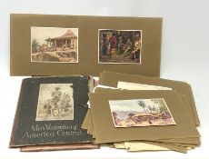 Max Vollmberg (1882-1961), a folio containing a selection of reproductions of works relating to Cent