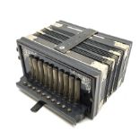 Early 20th century Olewo Germany Senior 'accordeon', the ebonised case with Art Nouveau style silver