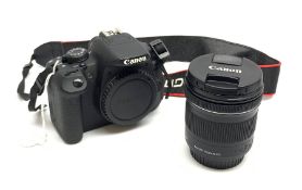 Canon EOS 700D DSLR digital camera with Canon lens 'MACRO 0.22m/0.7ft', 'Canon Zoom Lens EF-S 10-18m