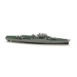 Early 21st century grey and green painted balsa wood 1:100 scale model of the French naval anti-airc