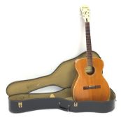 Harmony H-6303 Sovereign acoustic guitar, spruce top, mahogany body, in carrying case