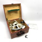 Freiberger Prazisionsmechanik yacht sextant with white painted framework, serial no.135152, in pain