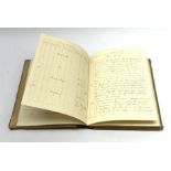 Mid-Victorian naval ship's manuscript log book for HMS Narcissus, flagship of the Flying (Detached)