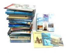 Box of maritime interest books, to include Sea Painter: Life of JR Bagshawe, Arthur Credland, books