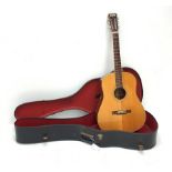 1995 George Washburn acoustic guitar D-34S model no. 9511002, in carrying case