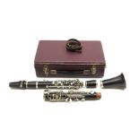 Oskar Oehler Berlin five-piece blackwood clarinet in fitted hard carrying case