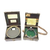 WW2 period Pattern 1152 Azimuth Circle navigation instrument, serial no.10819.H. in paxolin type cas