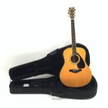Yamaha model LLX6A acoustic/electric guitar with rosewood back and sides and spruce top, fitted wit