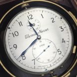 Mid to late 20th century mahogany cased marine chronometer by 'Thomas Mercer, St. Albans', silver Ar