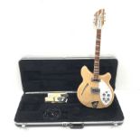 Rickenbacker USA model 360 Mapleglo electric guitar serial no.1522756, L102cm, in hard carrying cas