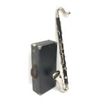 LeBlanc Paris four-piece bass clarinet, serial no. 5197, L96cm, in fitted case with accessories