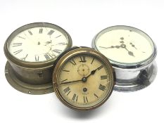 20th century 'Smiths Astral' ships bulk head type clock and two other 20th century bulk head clocks