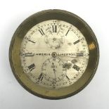 Mid 19th century marine chronometer by 'Cameron, Liverpool', silvered Roman dial, serial no. '1715',