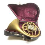 La Fleur & Son Alliance brass French horn imported by Boosey & Hawkes London serial no.3436 in fitte