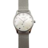 Gucci G-Timeless ladies stainless steel bracelet wristwatch, mother of pearl dial, quartz movement,