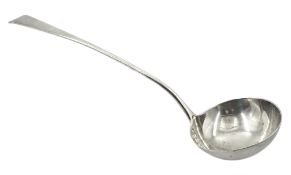 George III silver soup ladle, Old English pattern by Thomas Wallis II, London 1806, approx 5.8oz